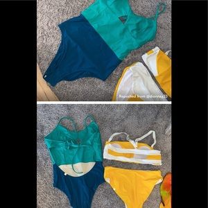 Summersalt one piece& bikini.